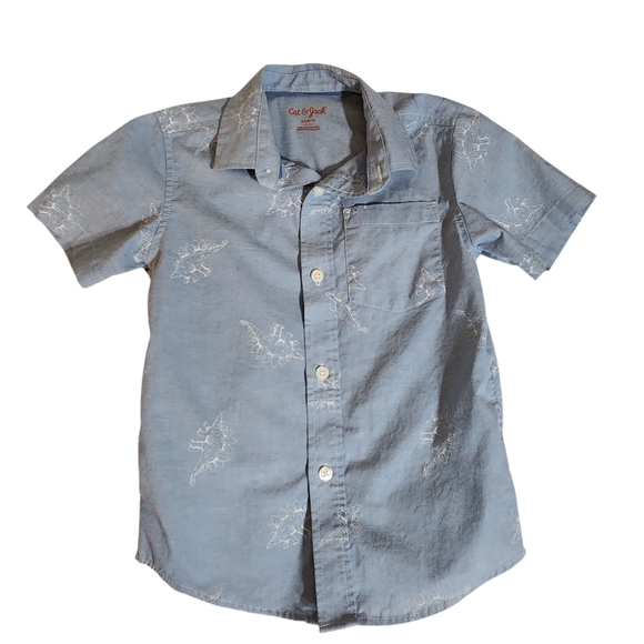 Boys Dinosaur Button Down Shirts - Picture 2 of 5